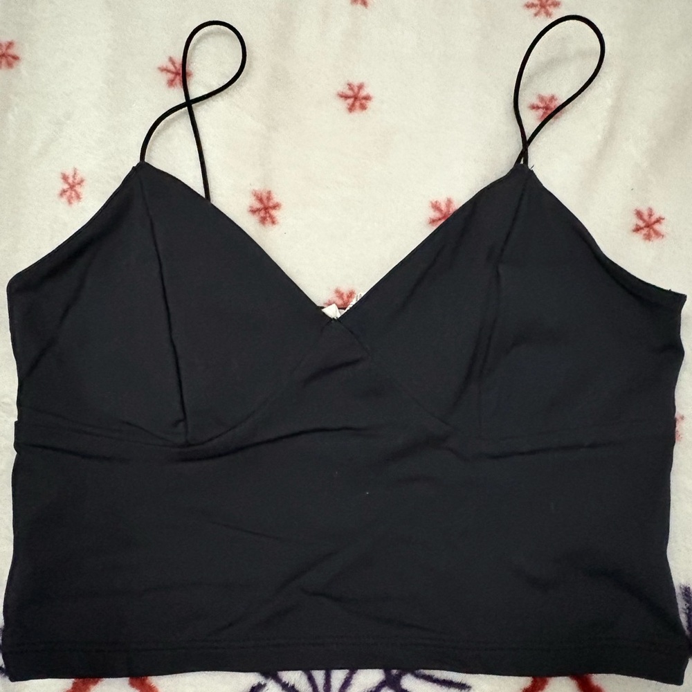 GARAGE Black Spaghetti Strap Top XS